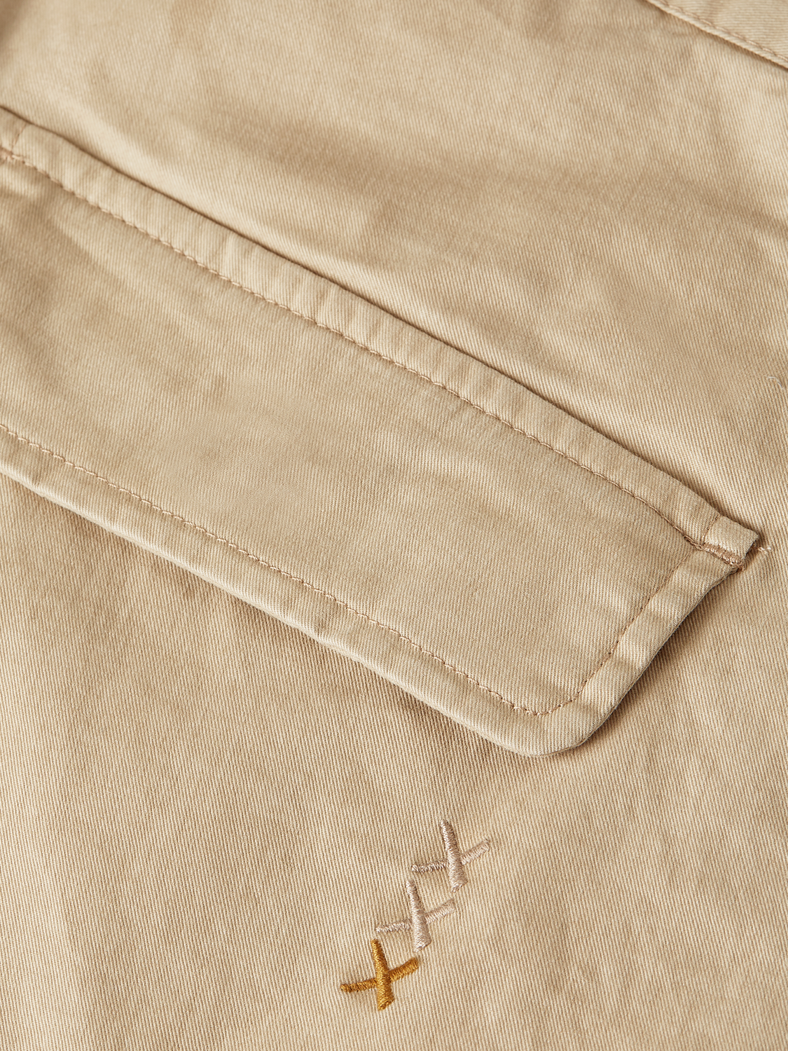 Stuart washed cotton-blend slim cargo