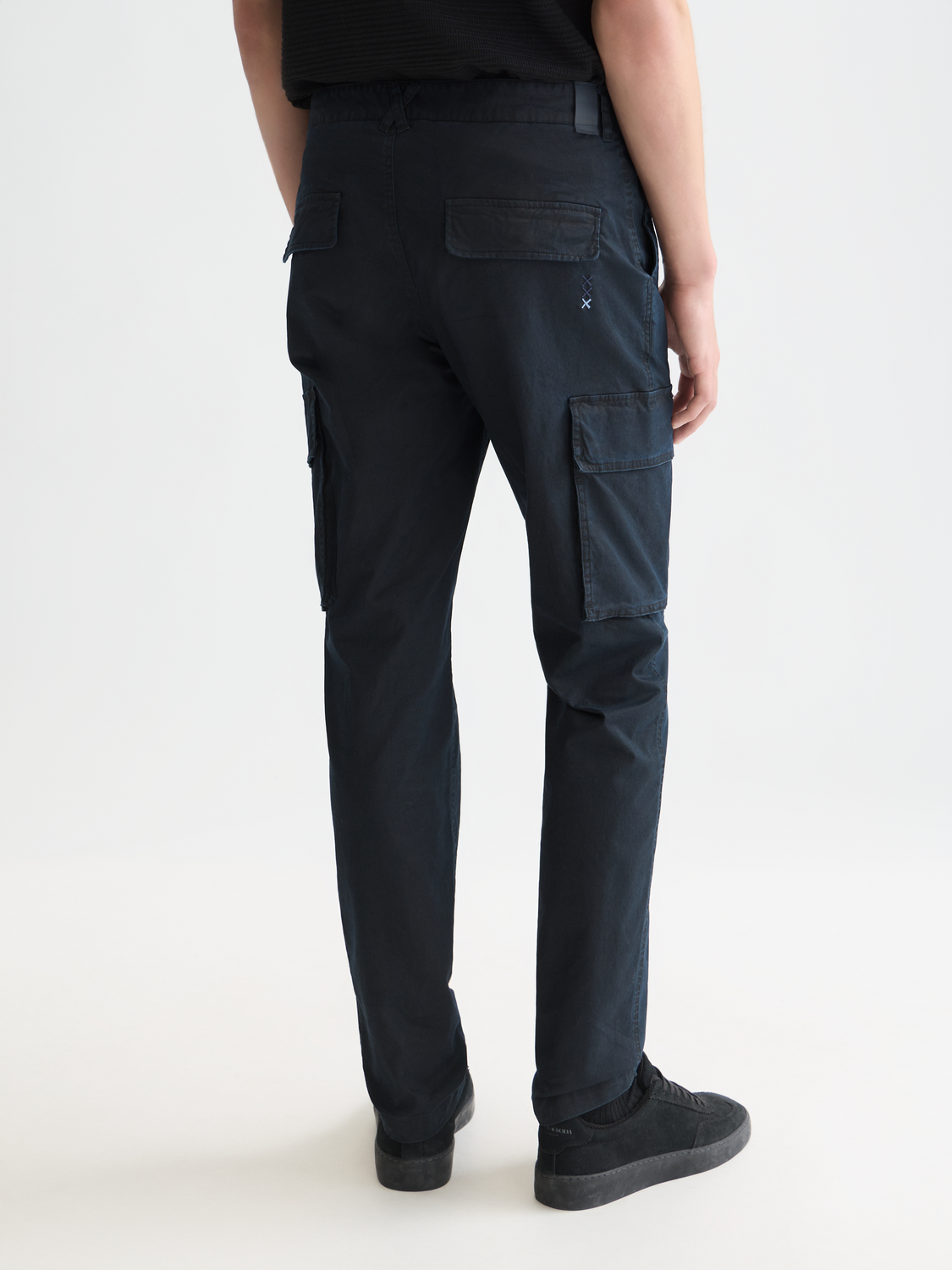 Stuart washed cotton-blend slim cargo