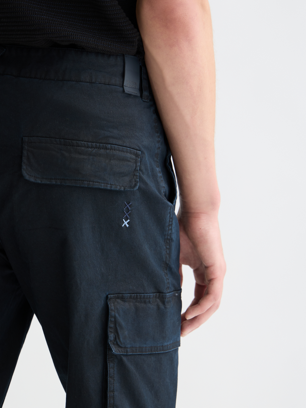 Stuart washed cotton-blend slim cargo