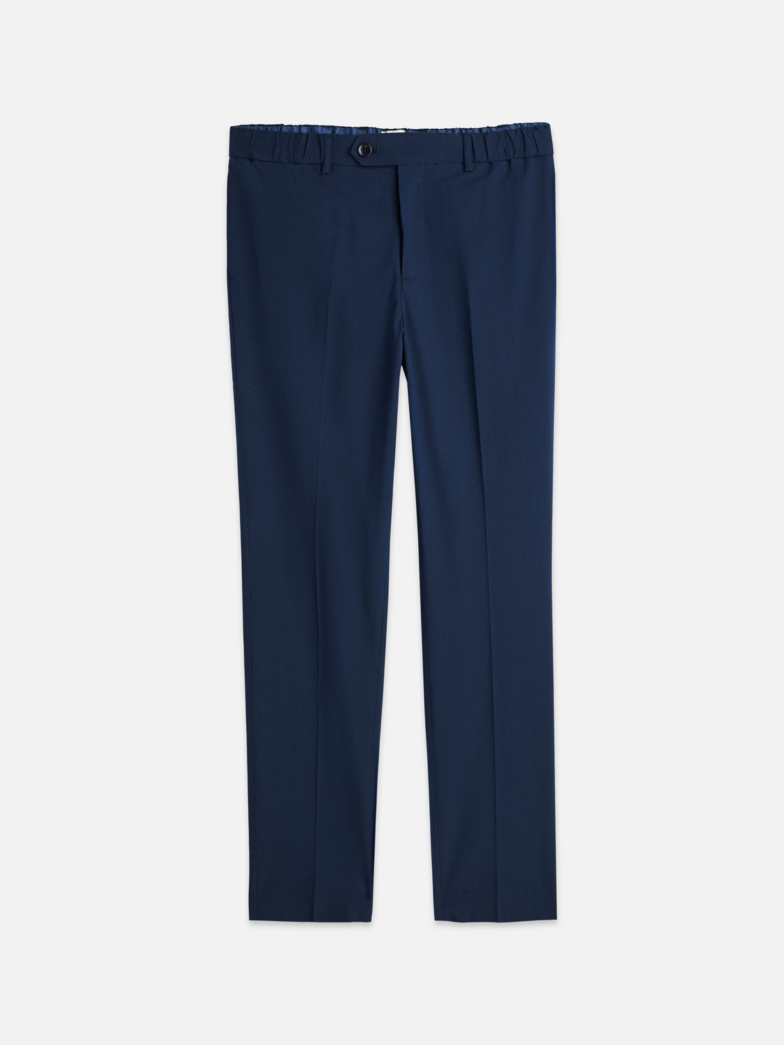 Warren seersucker cotton-blend straight jogger