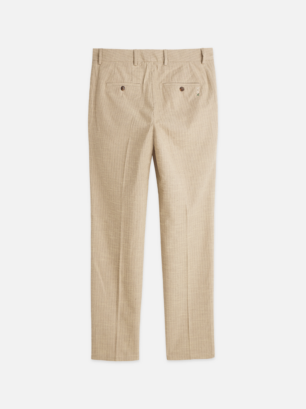 Stuart structured linen-blend slim chino