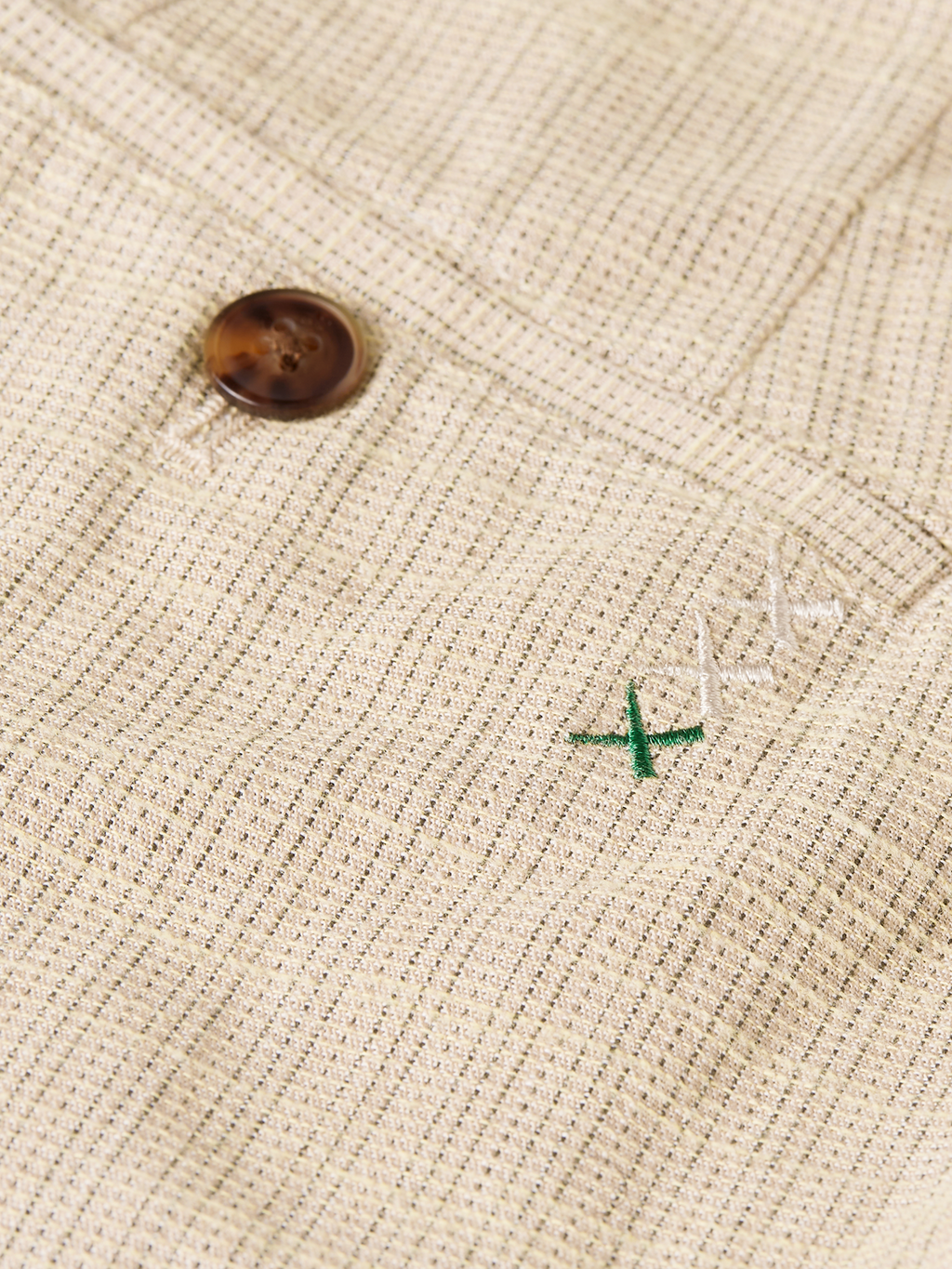 Stuart structured linen-blend slim chino