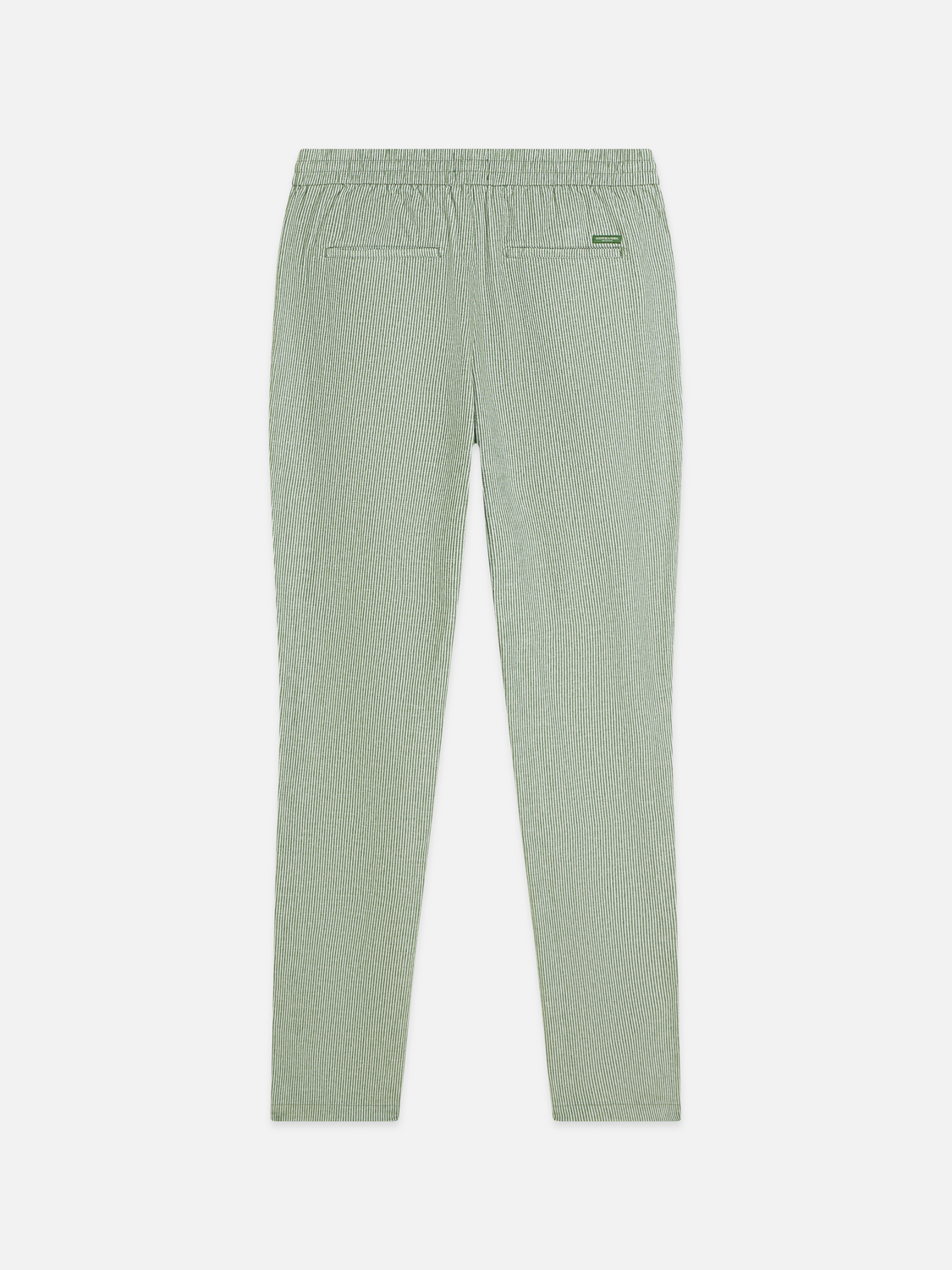 Warren striped cotton-linen straight jogger