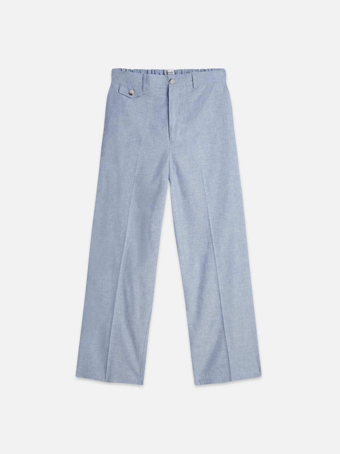 Otis tailored cotton-linen relaxed straight jogger