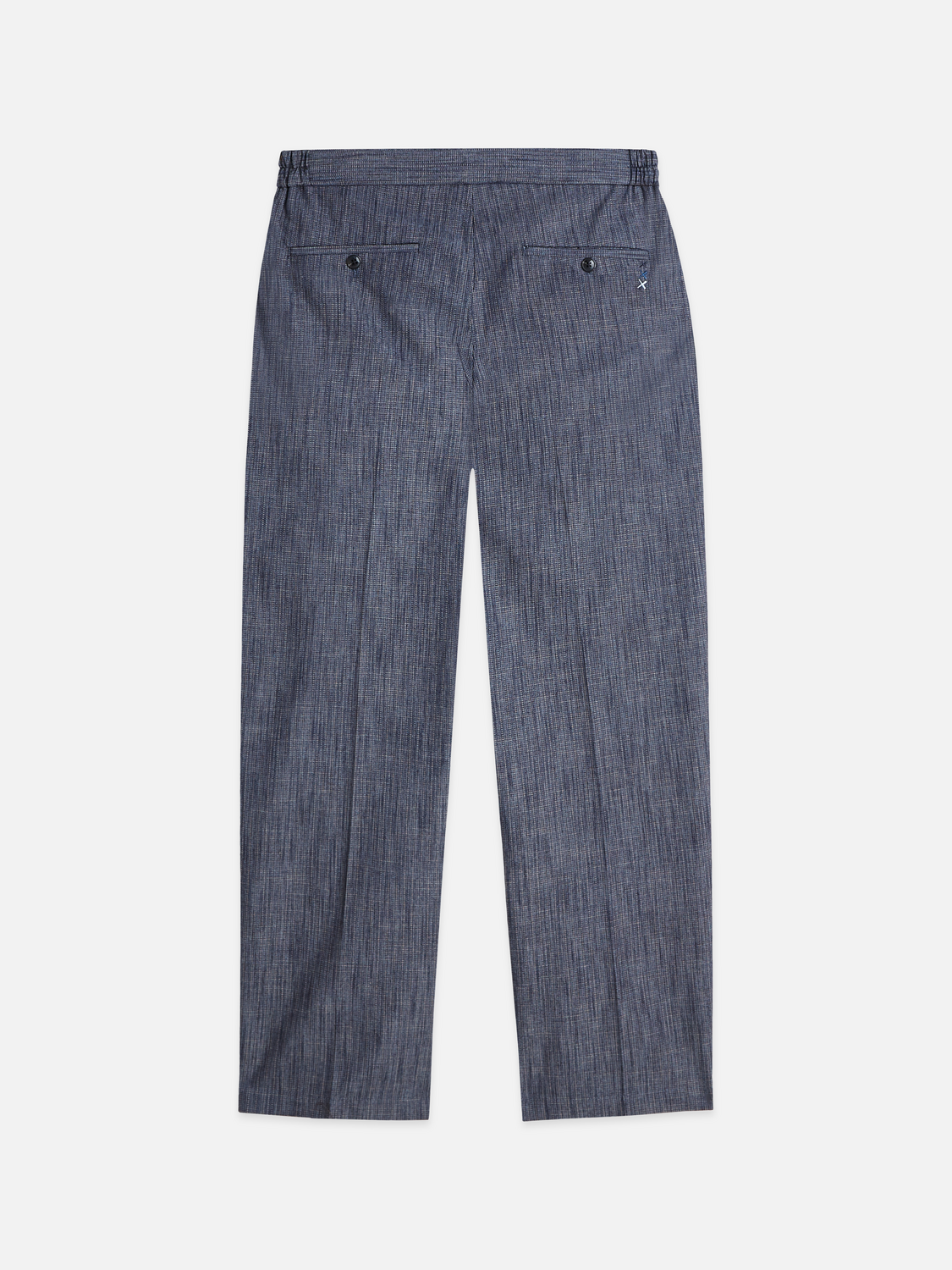 Oliver pleated linen-blend relaxed straight jogger