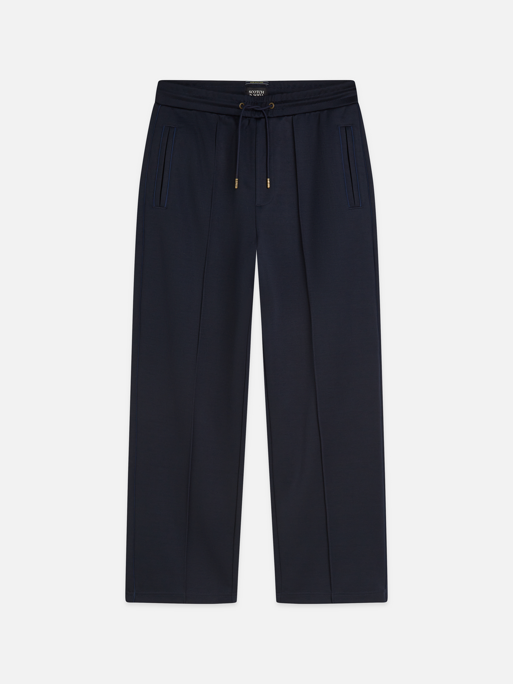 Interlock relaxed straight track pant