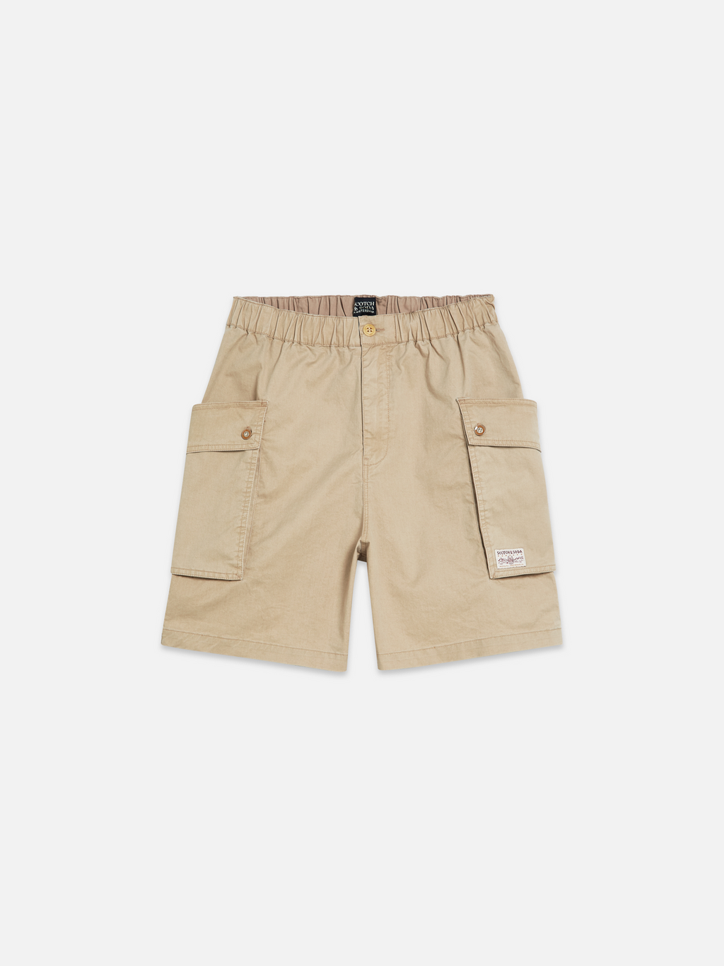 Washed cargo bermuda shorts