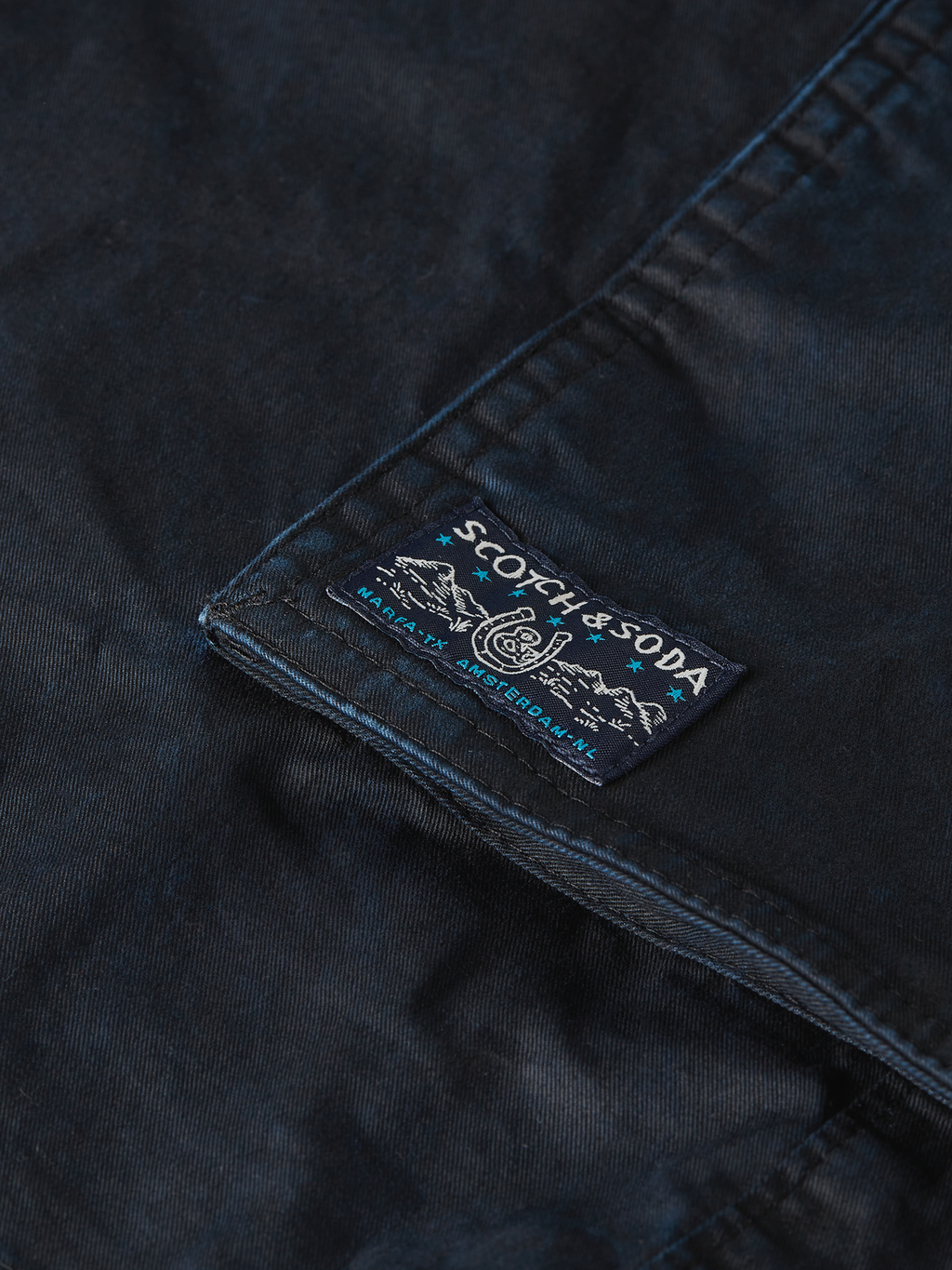 Washed cargo bermuda shorts