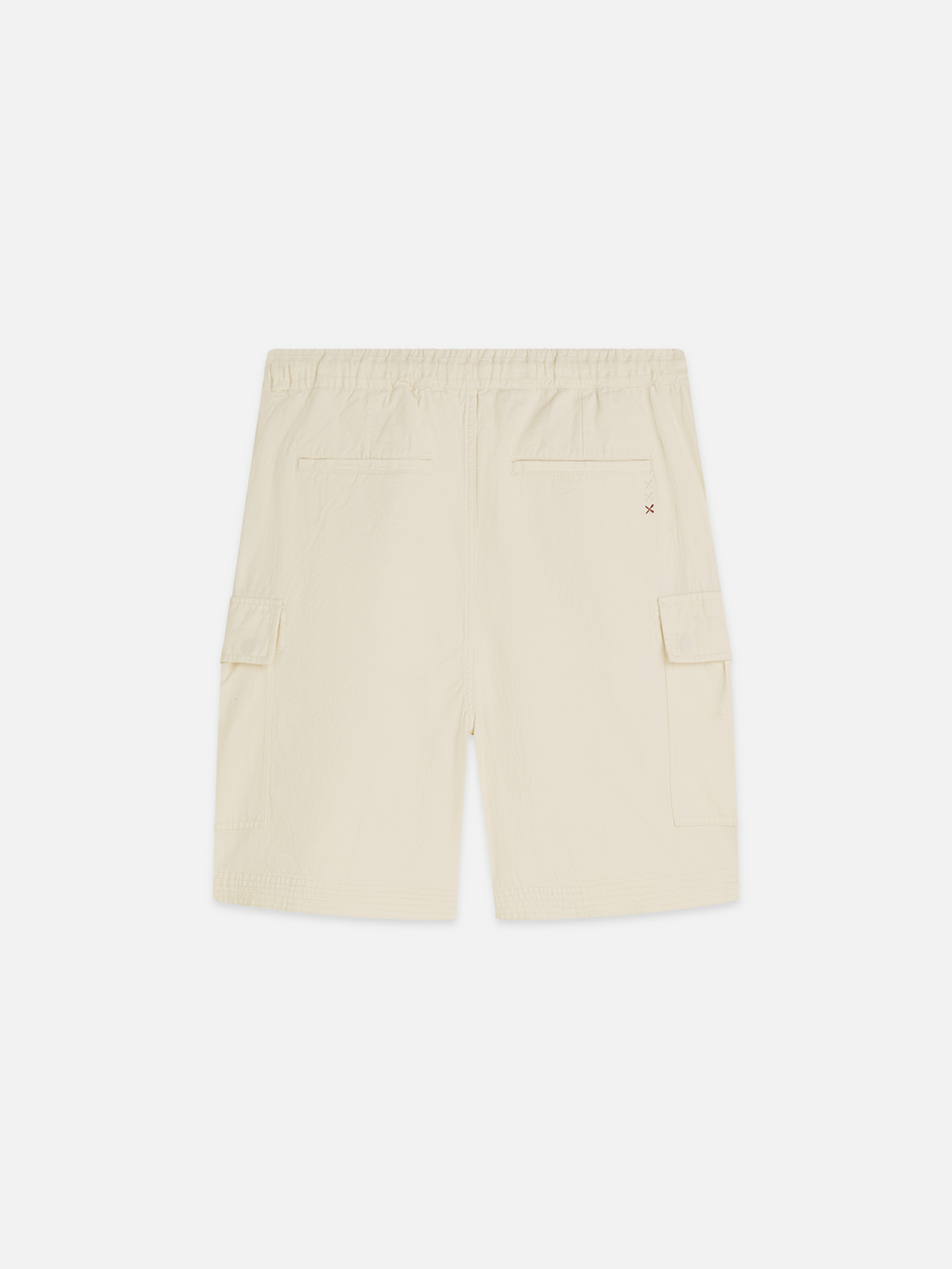 Linen-blend relaxed cargo bermuda shorts