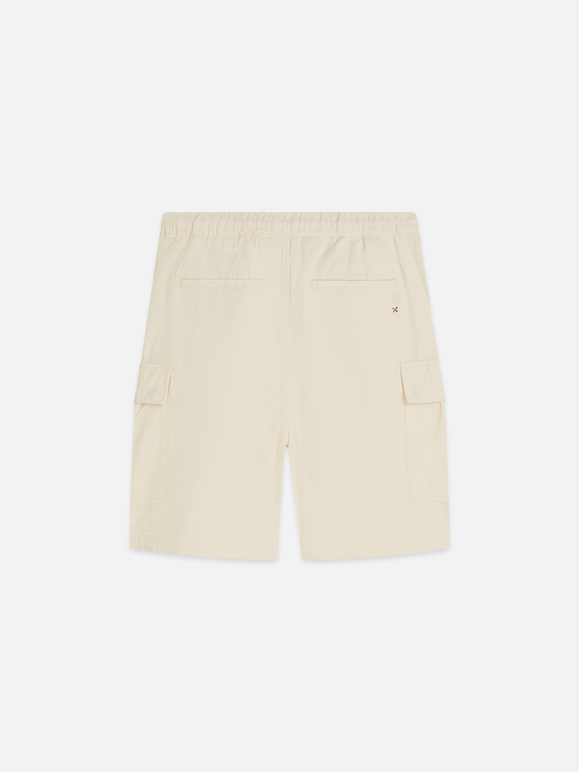 Linen-blend relaxed cargo bermuda shorts