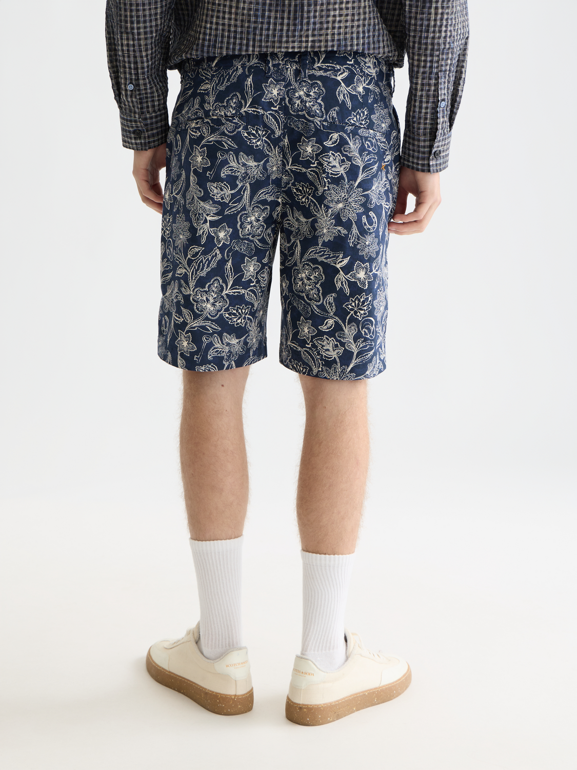 Stuart printed chino shorts