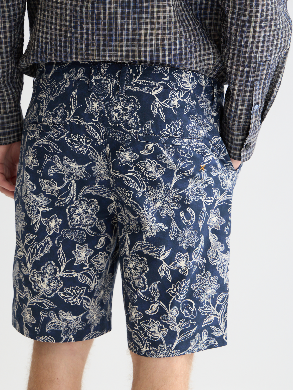 Stuart printed chino shorts