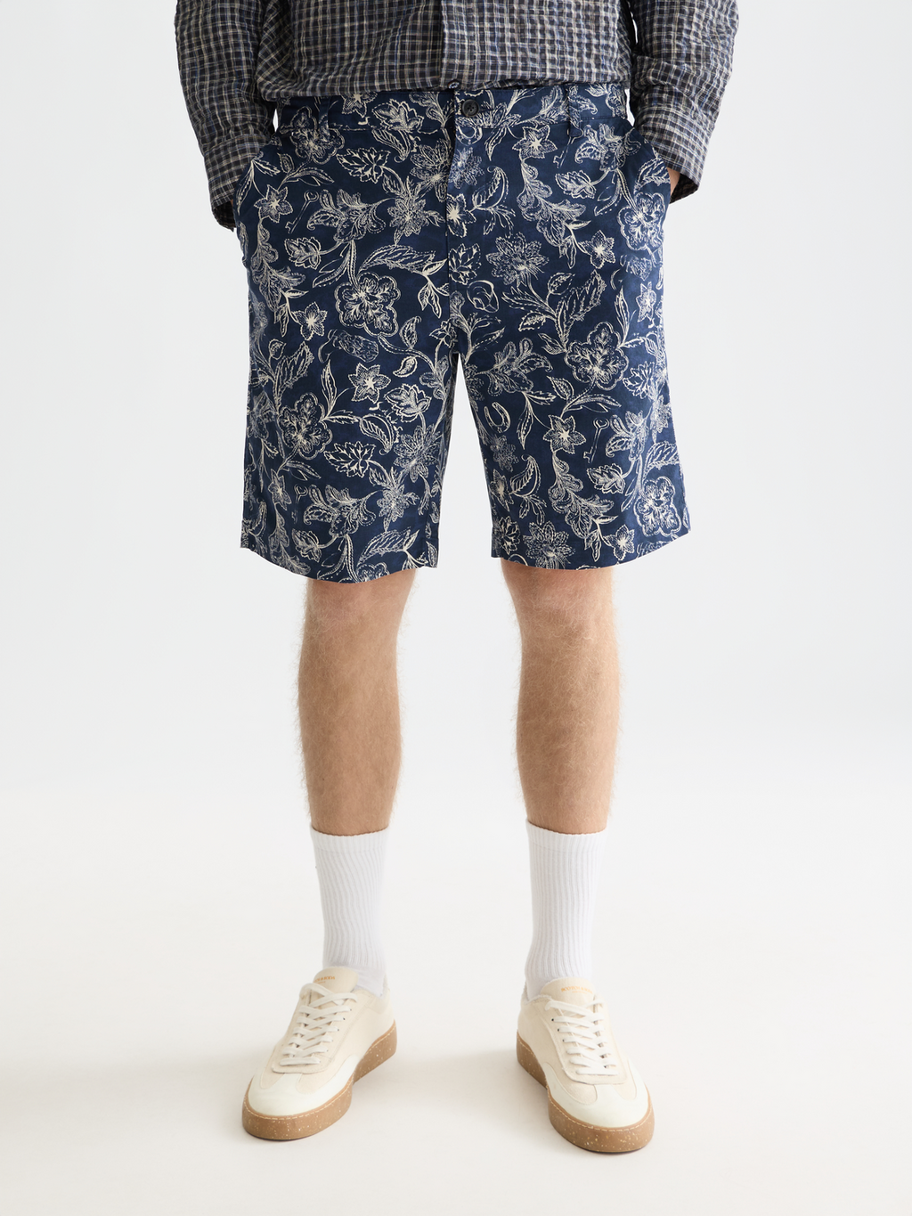 Stuart printed chino shorts