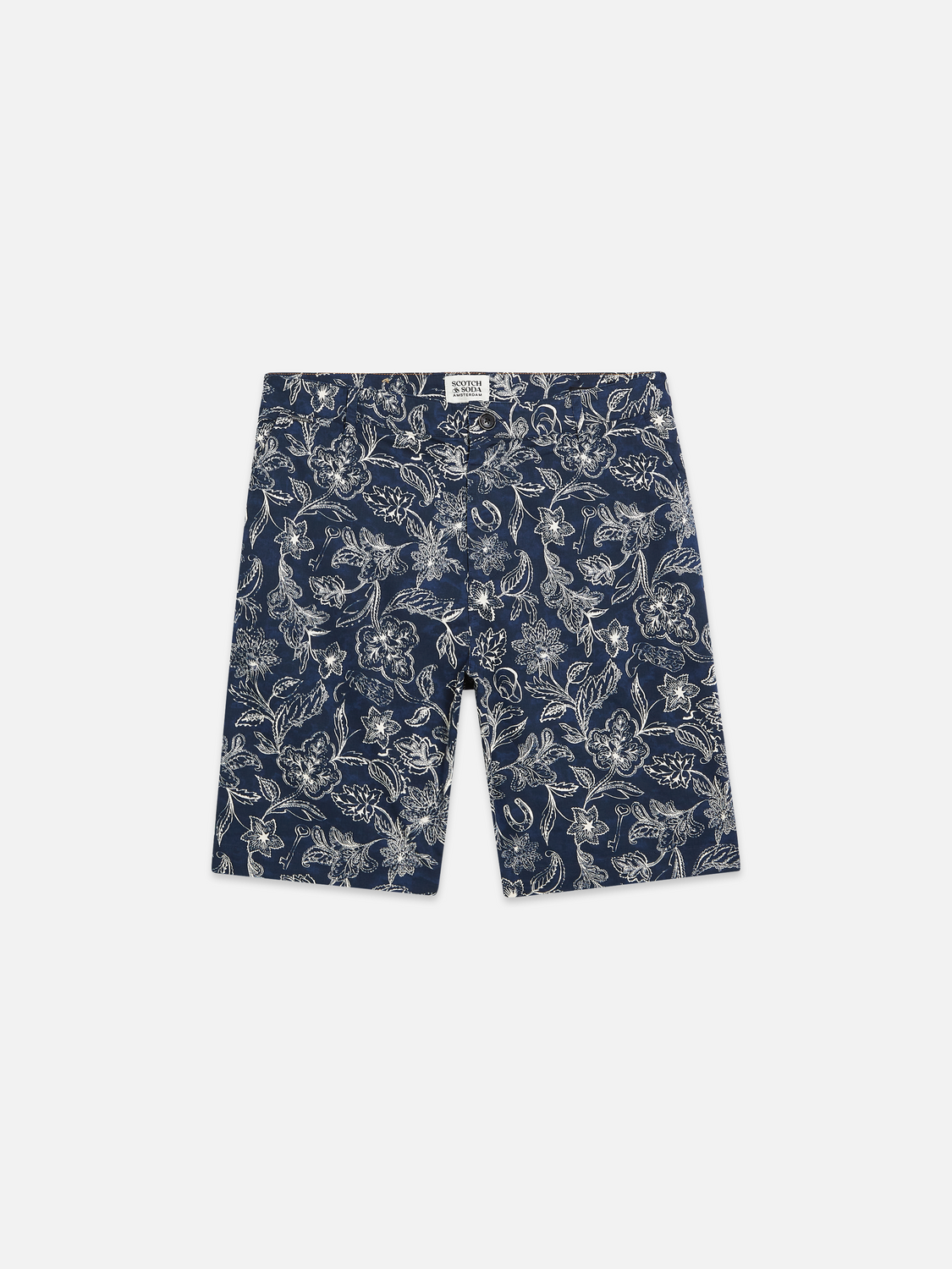 Stuart printed chino shorts