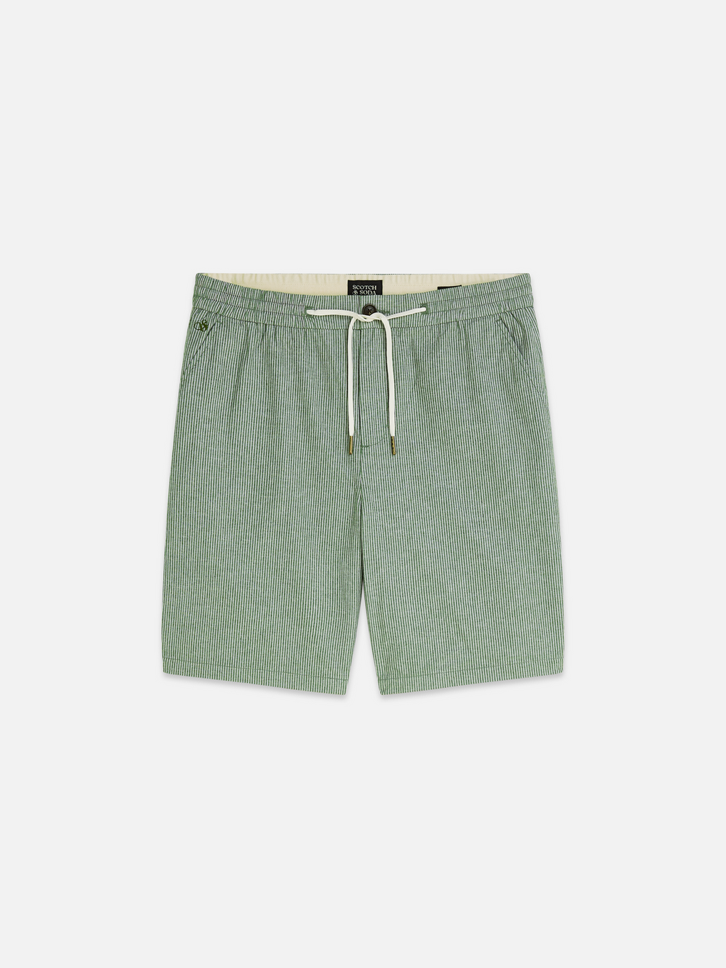 Fave cotton linen bermuda shorts