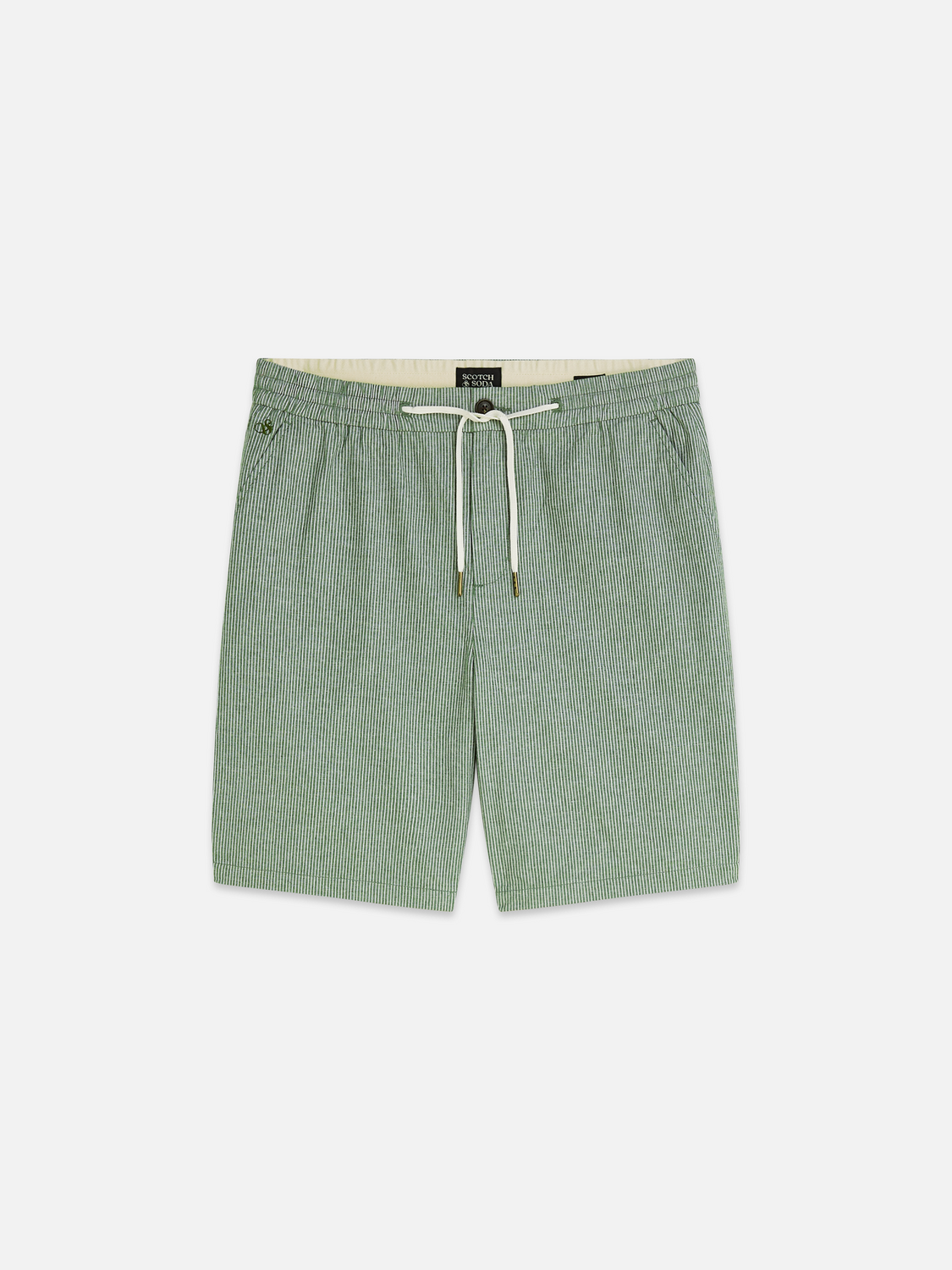 Fave cotton linen bermuda shorts