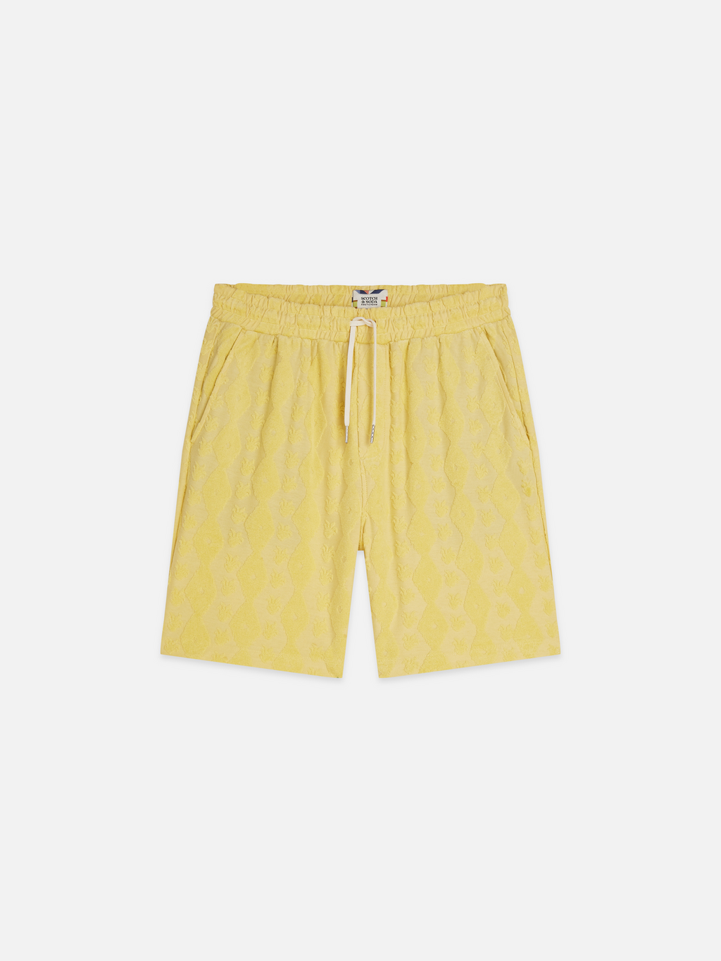 Fave terry jacquard relaxed bermuda shorts
