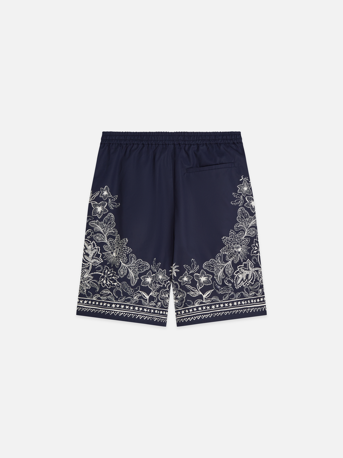 Printed wide bermuda shorts