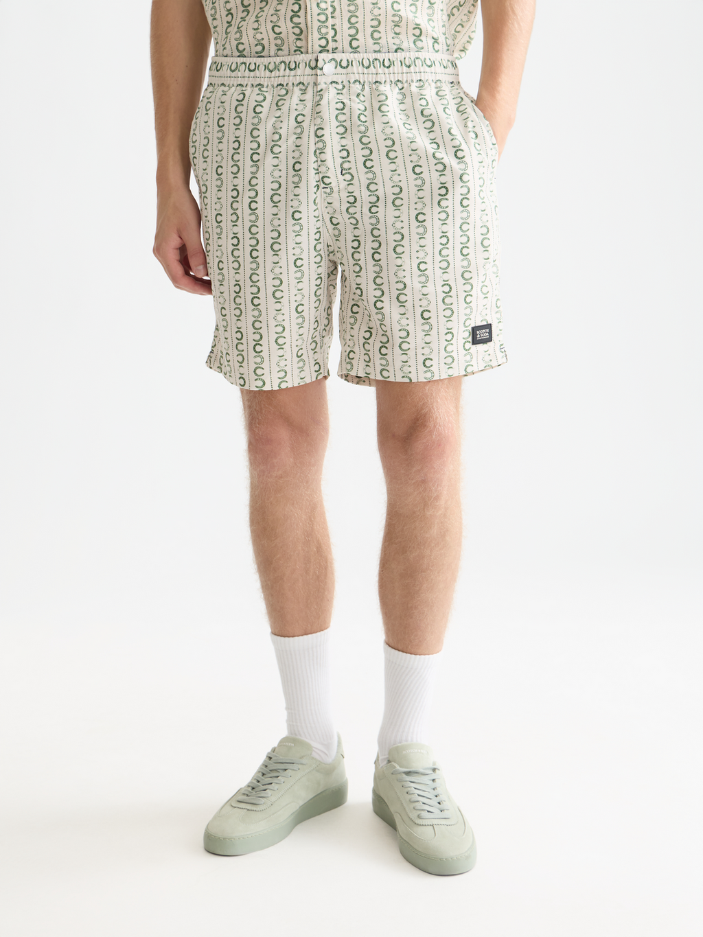 Printed swim shorts
