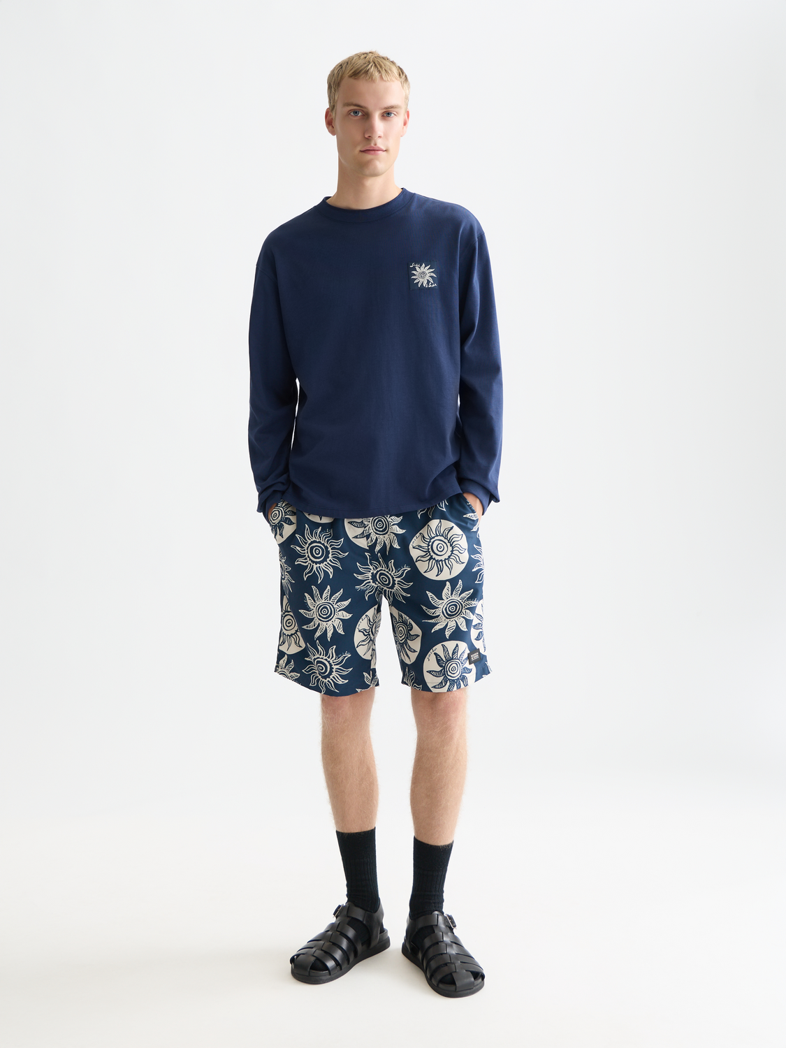 Printed swim shorts