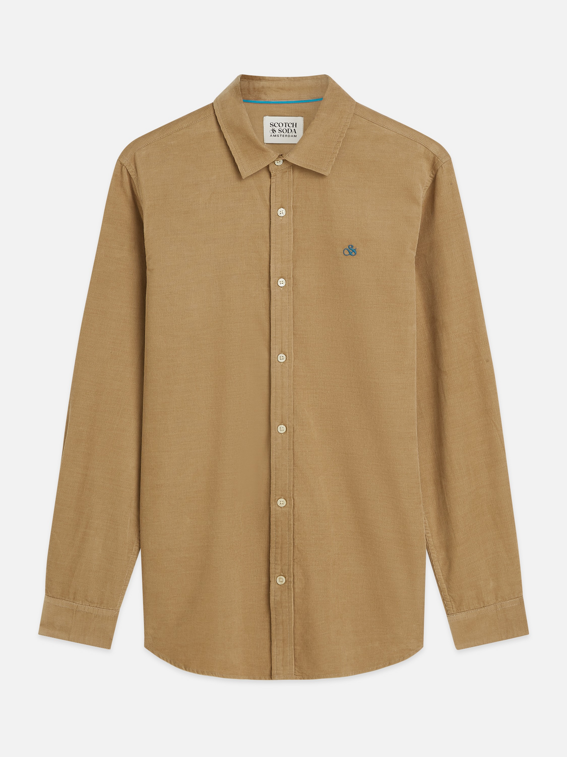 Lightweight corduroy regular-fit shirt