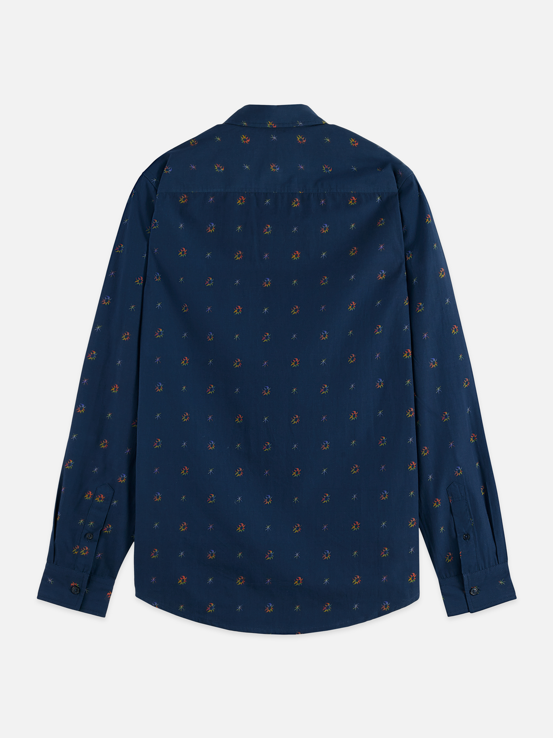 Printed cotton slim shirt