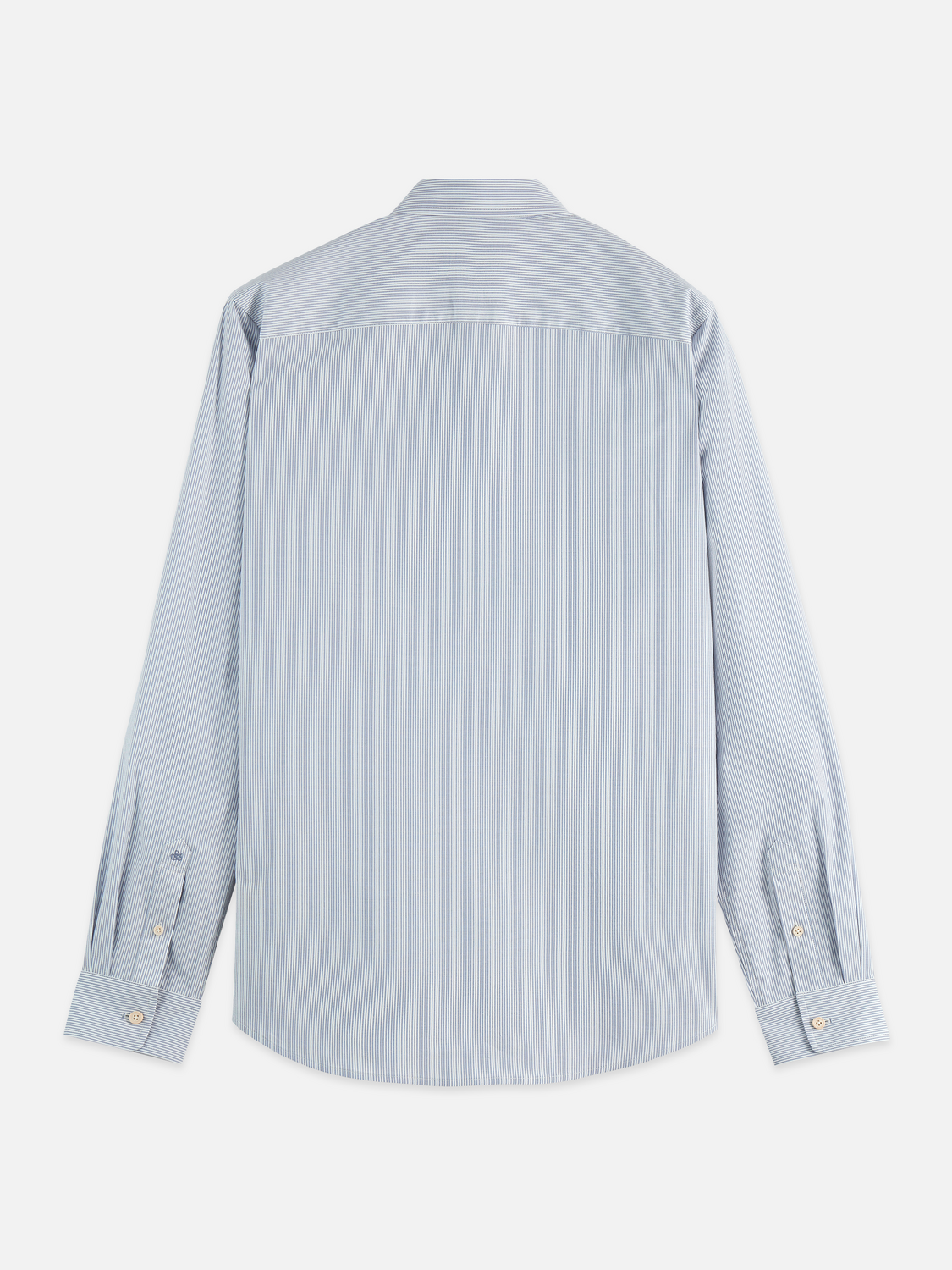 Striped slim poplin shirt