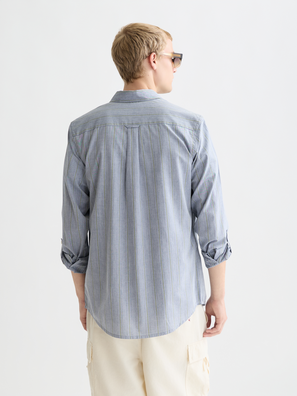 Yarn-dyed dobby shirt