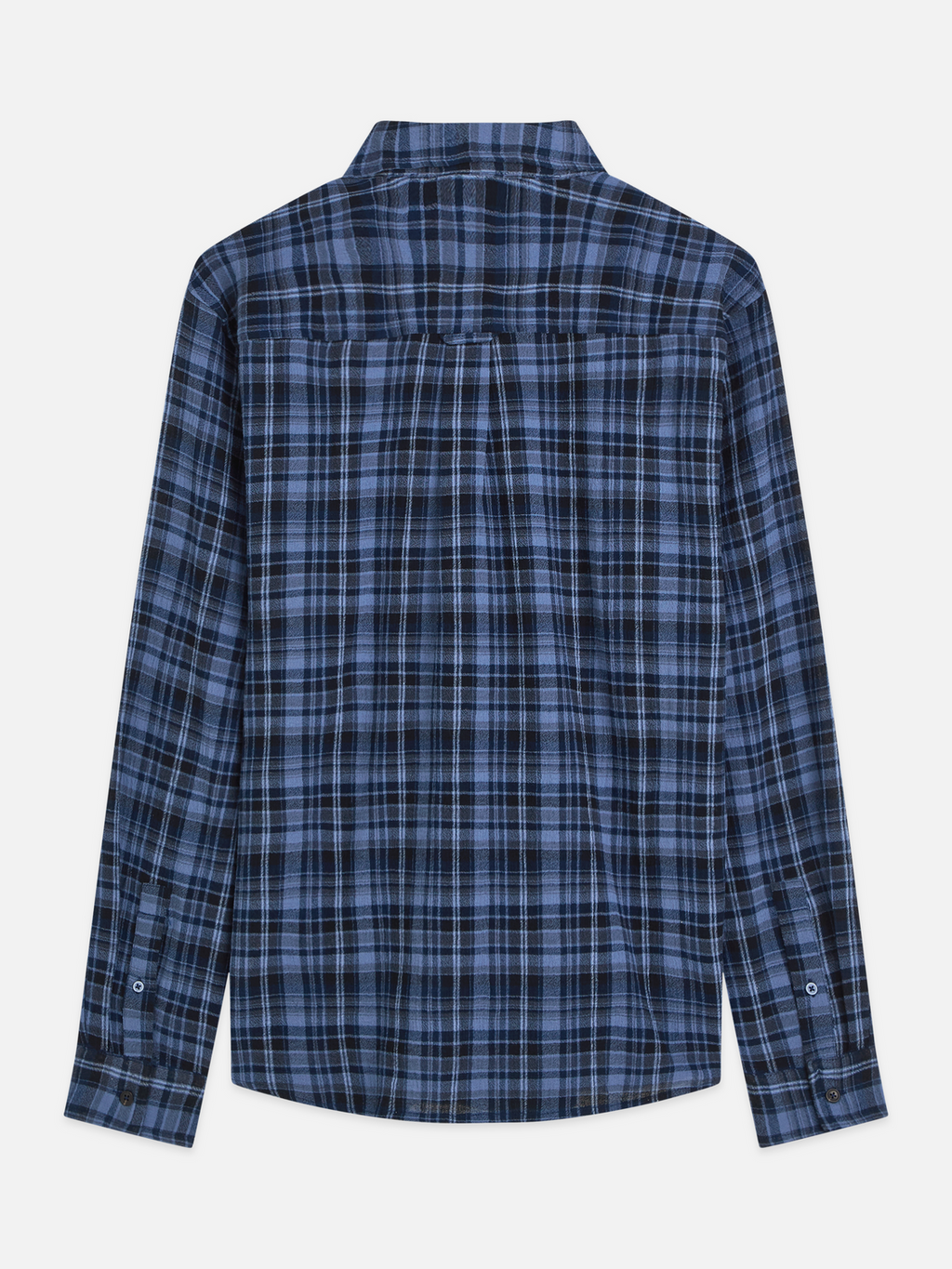 Flannel check relaxed shirt