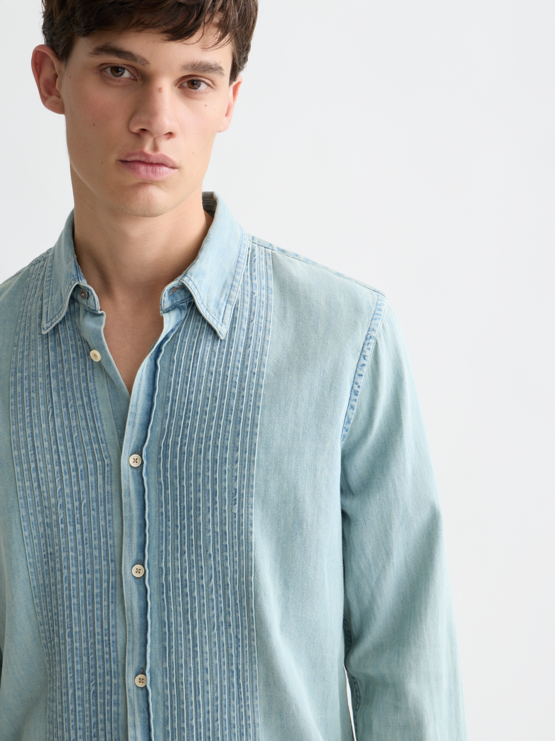 Western denim shirt