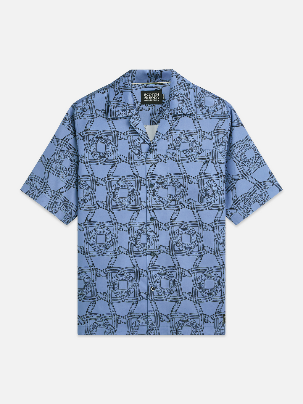 Printed relaxed short sleeve shirt