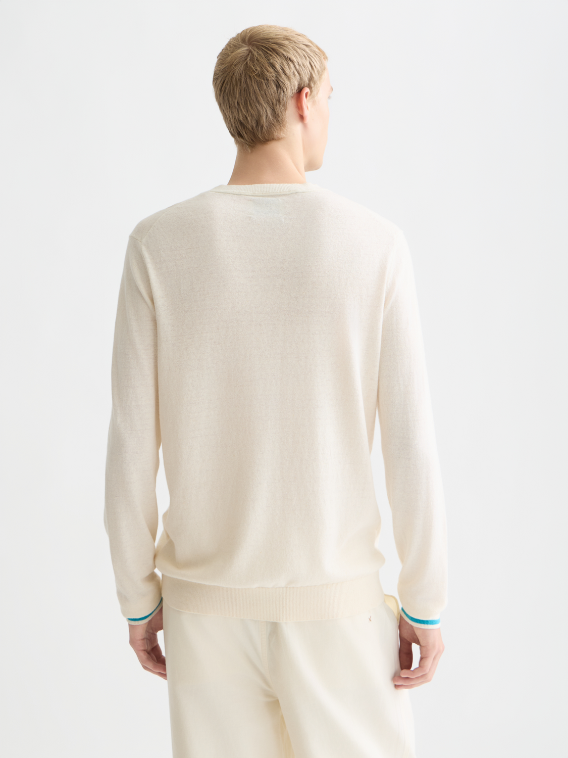 Linen blend pullover