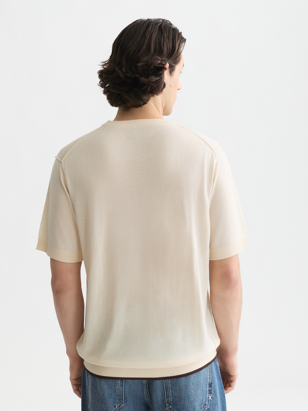 Knitted relaxed T-shirt