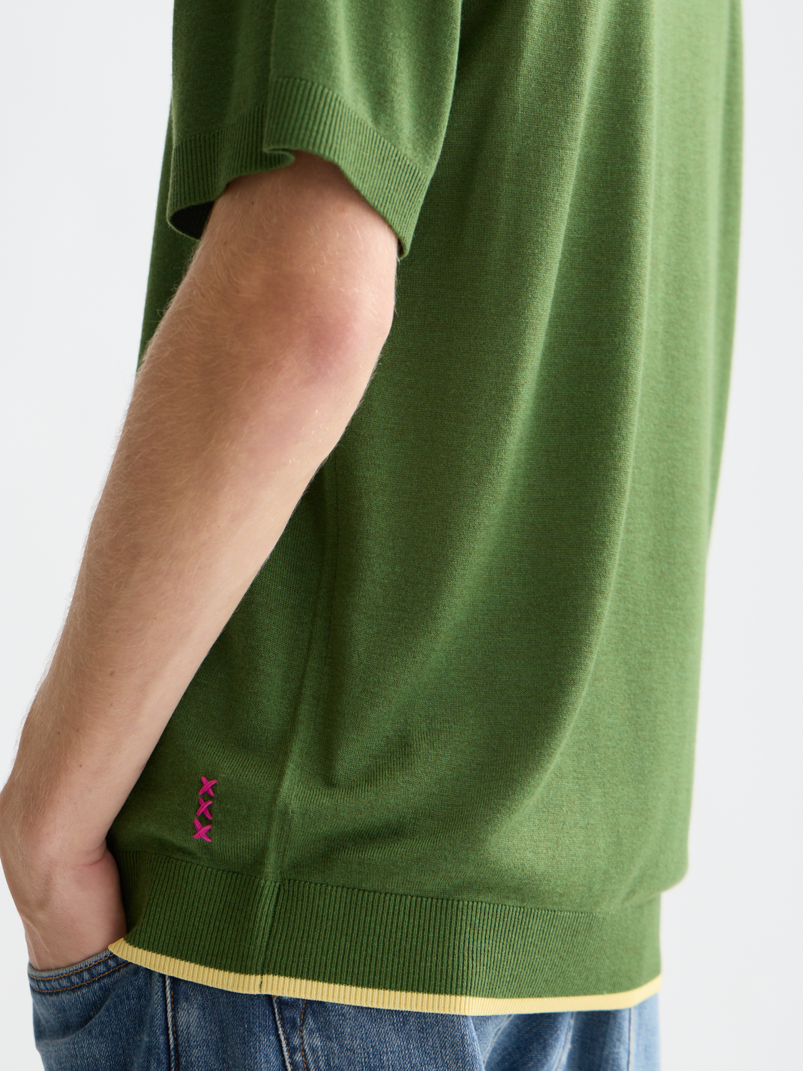 Knitted relaxed T-shirt