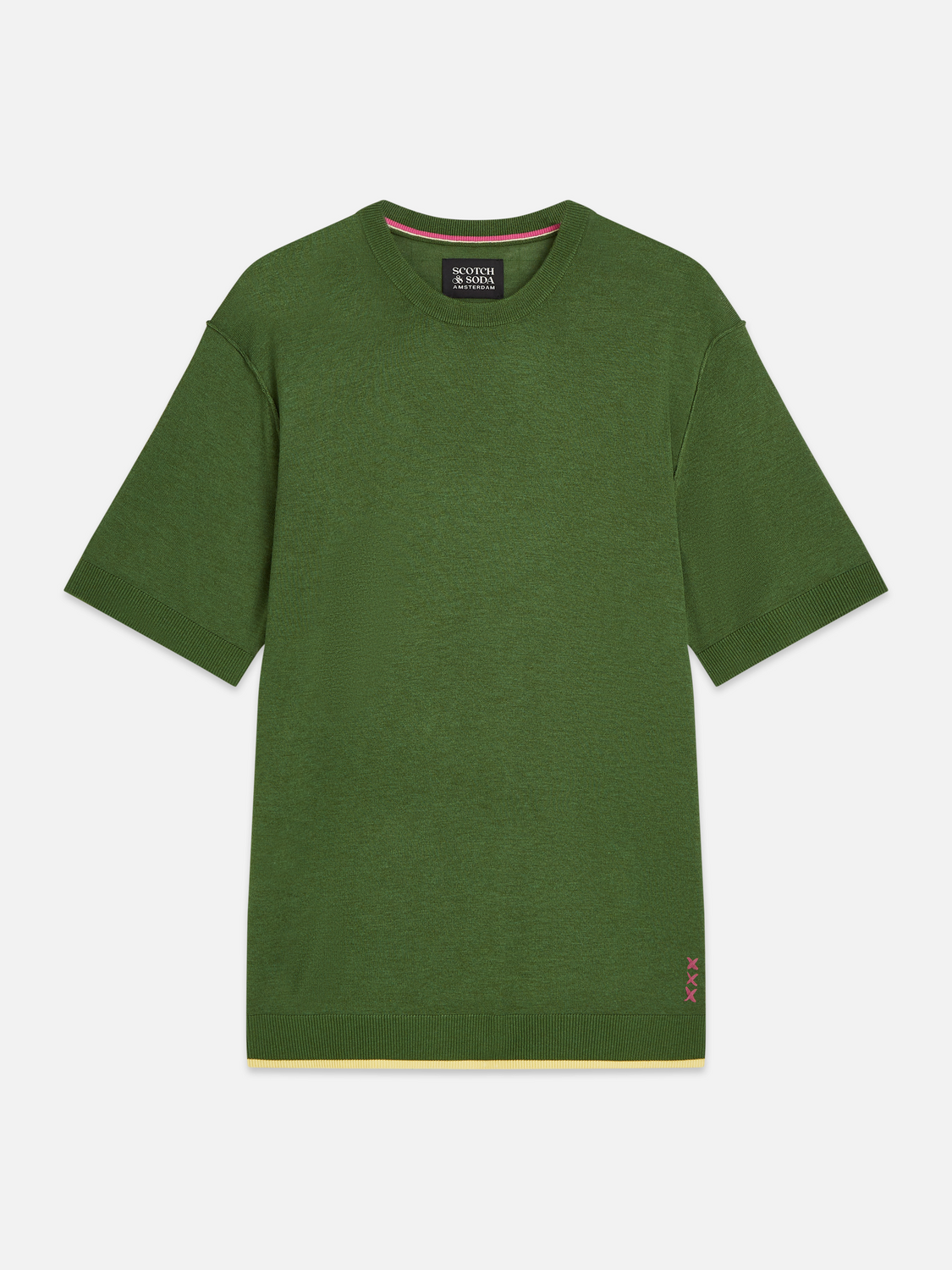 Knitted relaxed T-shirt