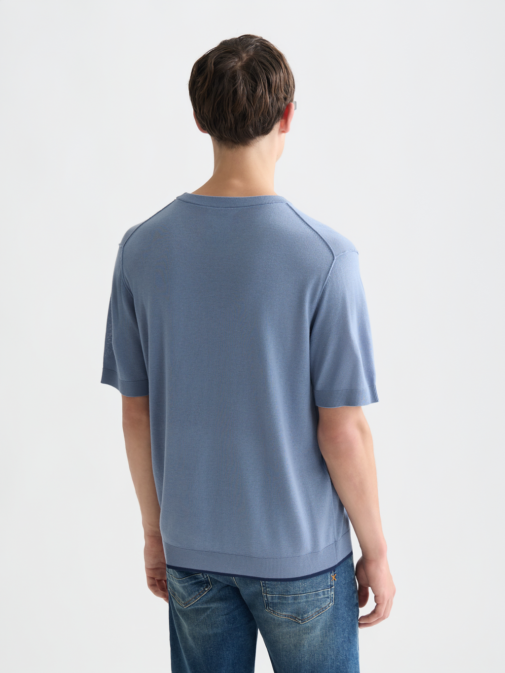 Knitted relaxed T-shirt