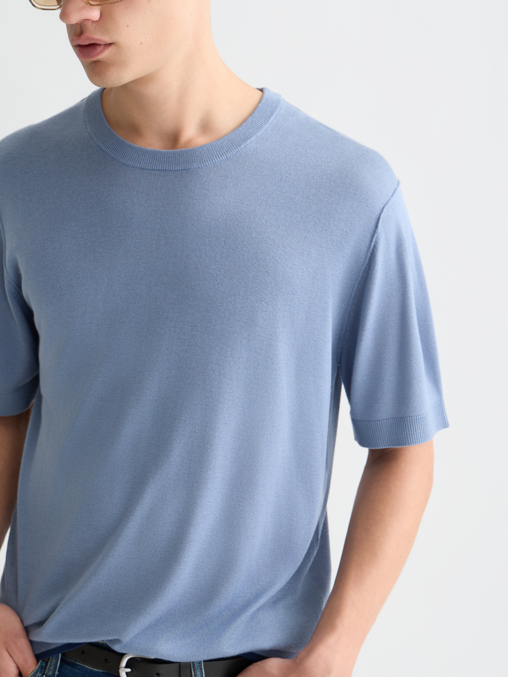 Knitted relaxed T-shirt