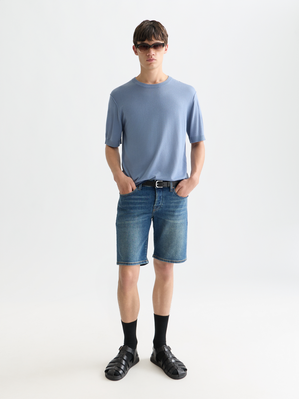 Knitted relaxed T-shirt