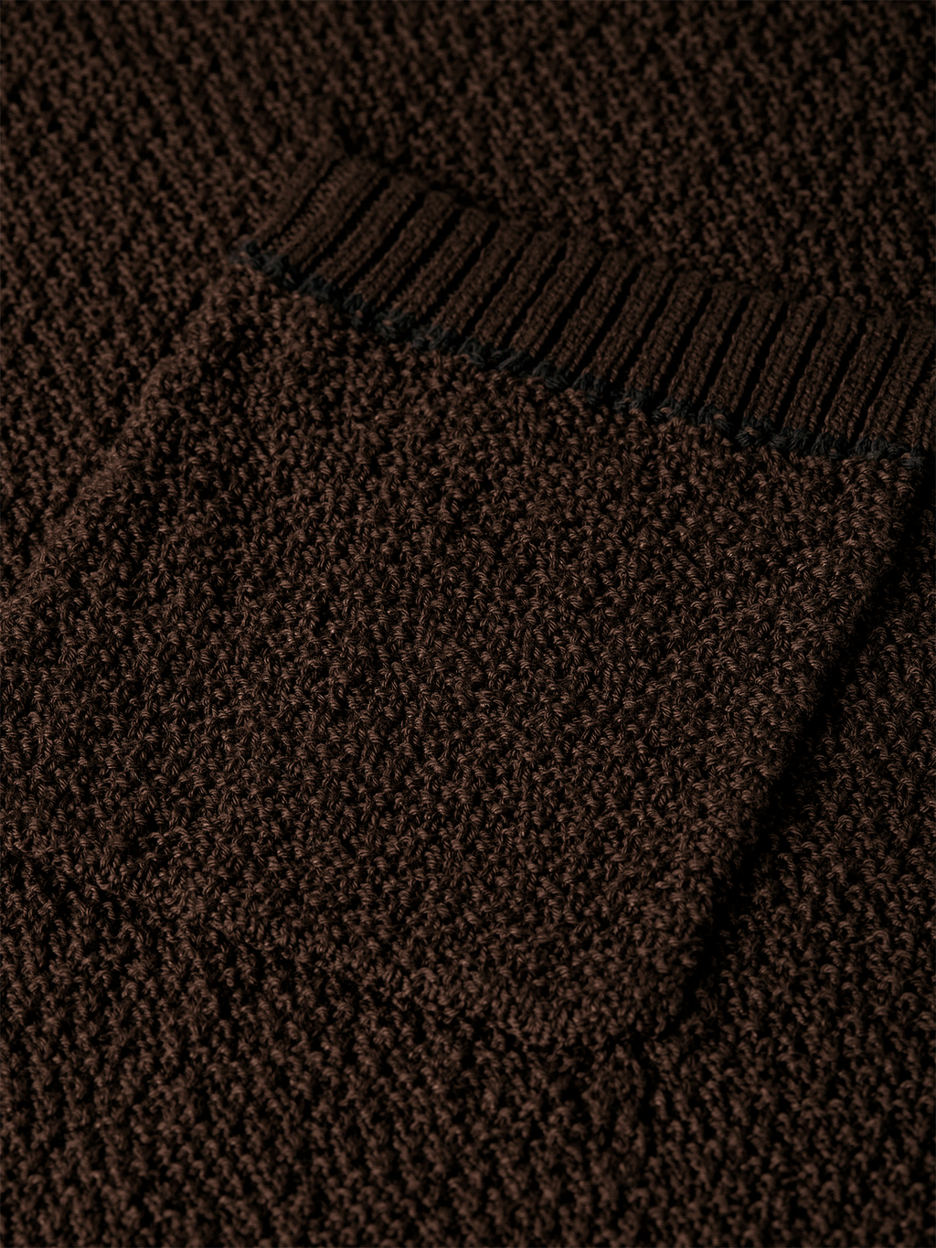 Knitted cotton relaxed T-shirt