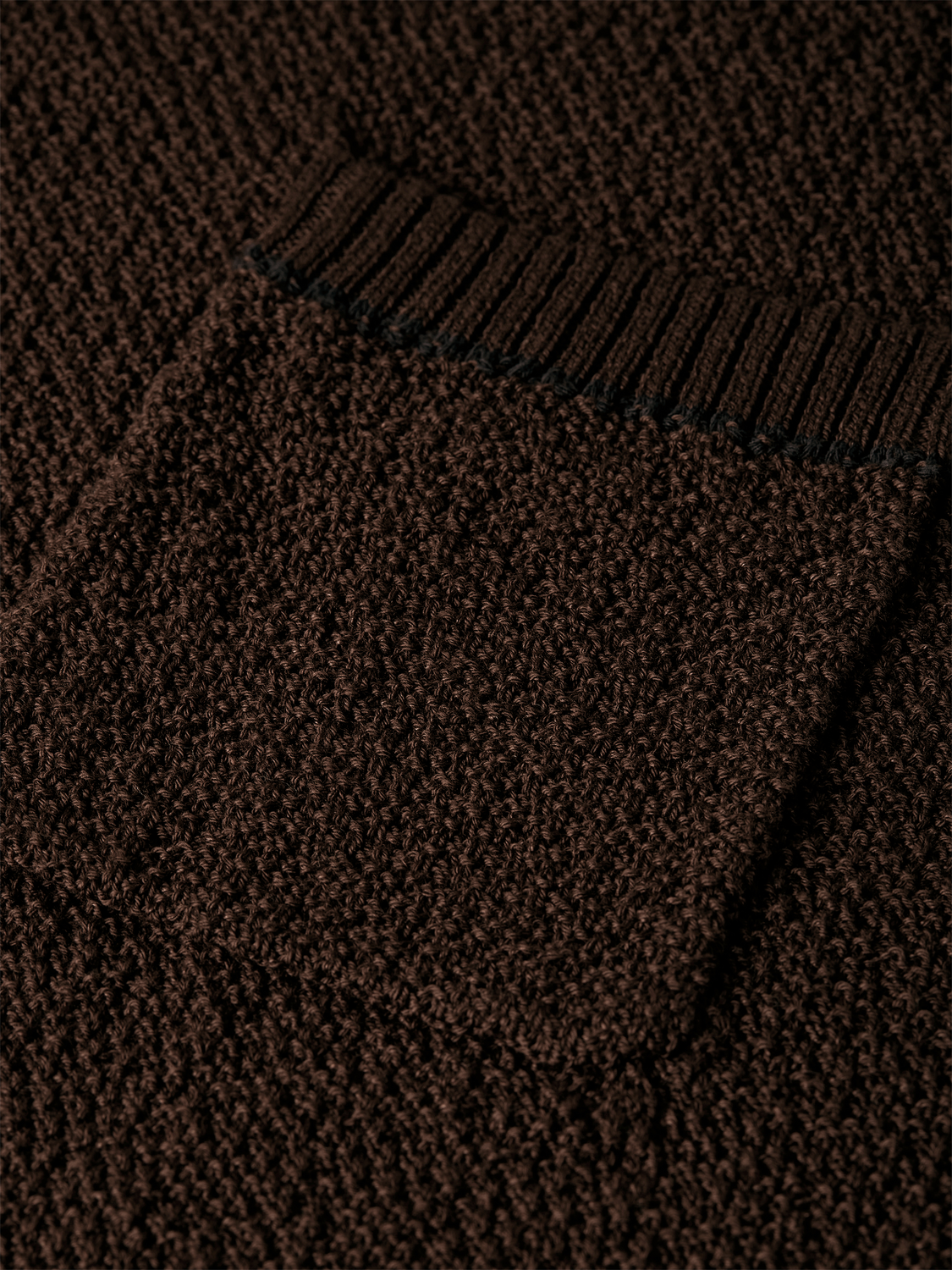 Knitted cotton relaxed T-shirt