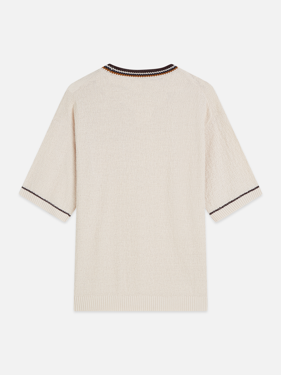 Knitted cotton relaxed T-shirt