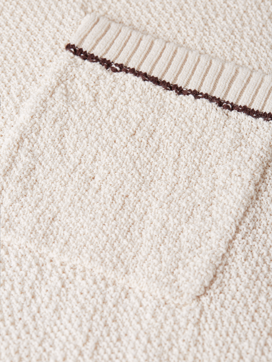 Knitted cotton relaxed T-shirt