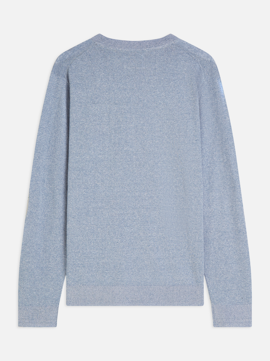 Linen-blend melange pullover