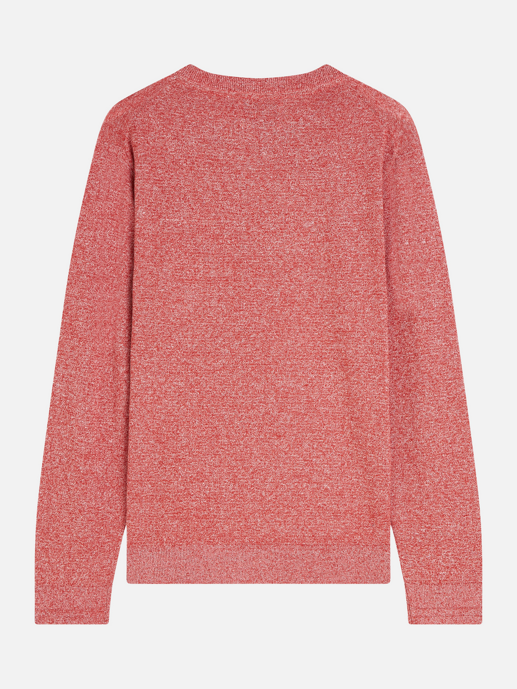 Linen-blend melange pullover