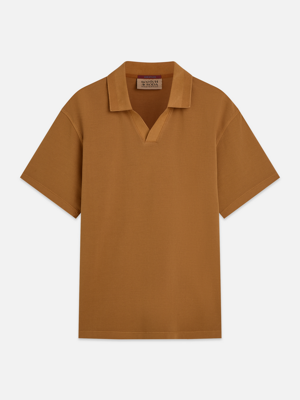 3 crosses pique relaxed garment-dyed polo
