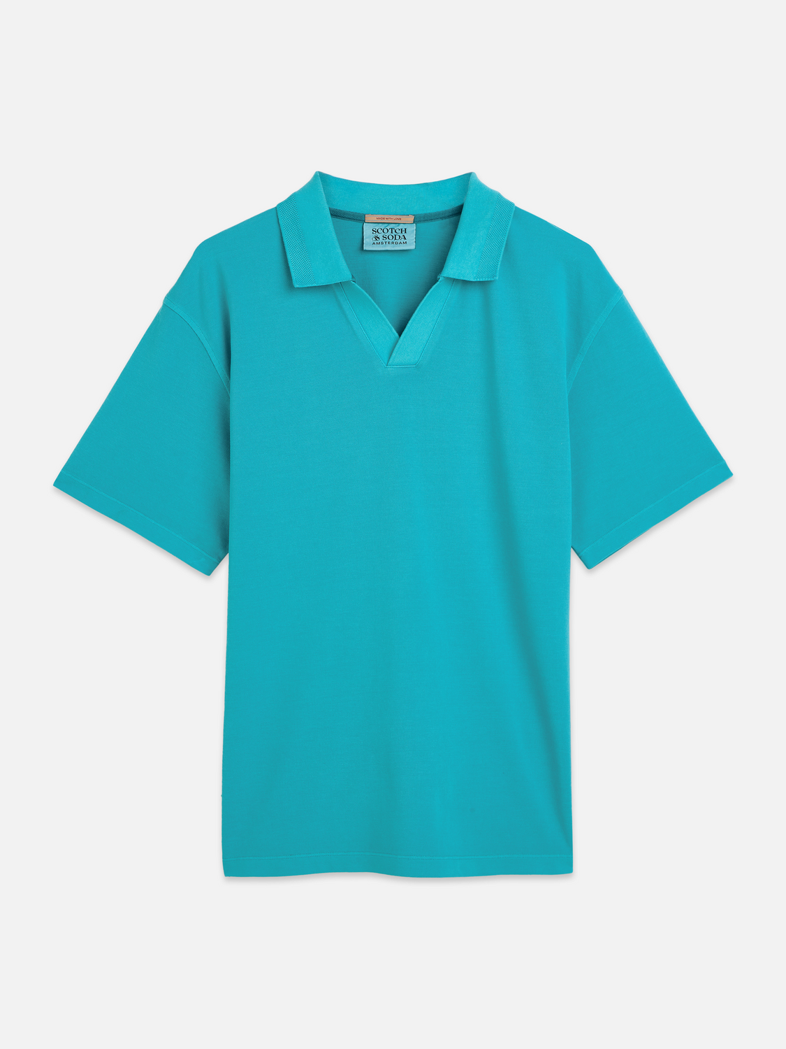 3 crosses pique relaxed garment-dyed polo