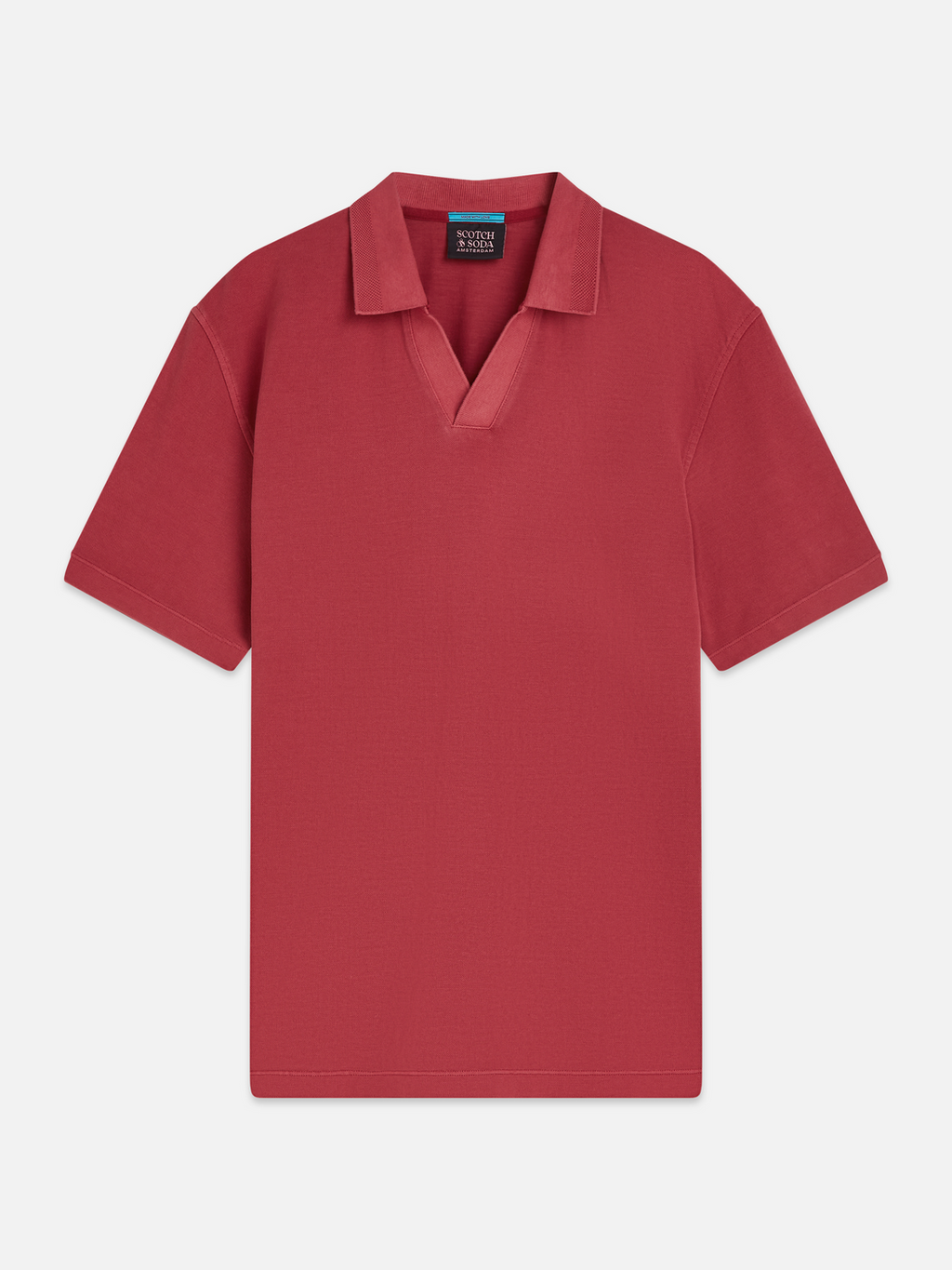 3 crosses pique relaxed garment-dyed polo