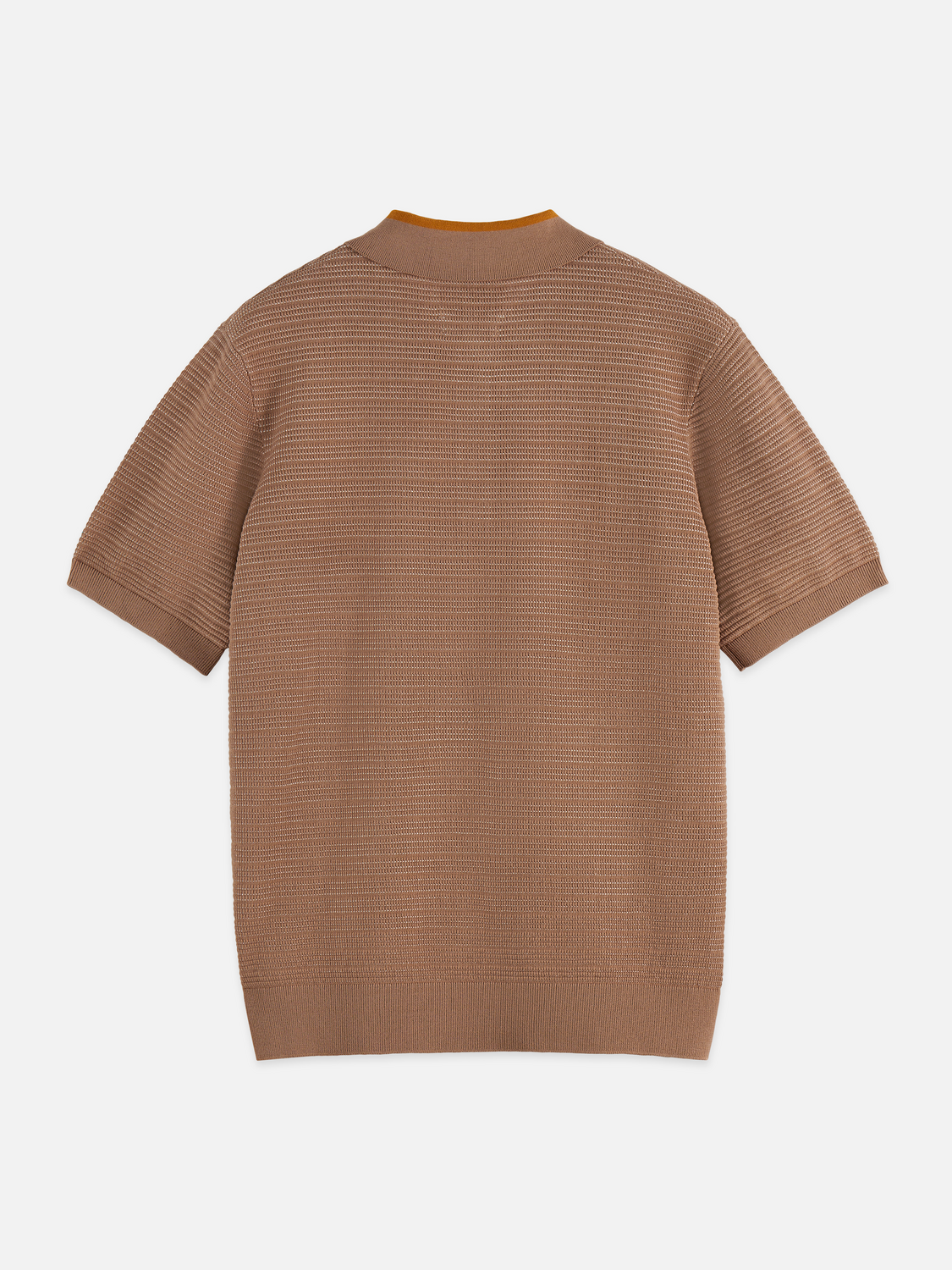 Structured knitted polo