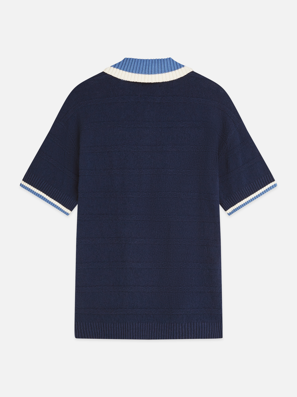 Structured knitted loose polo