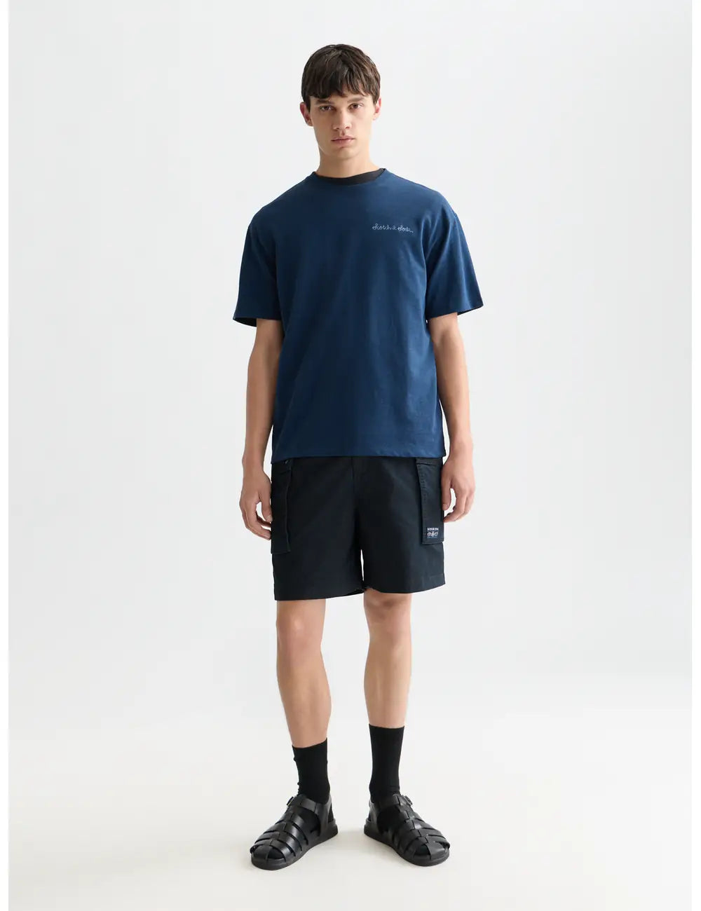 Slubyarn Chest Pocket Artwork Relaxed Fit T-shirt front view showing fit and finish by Scotch & Soda